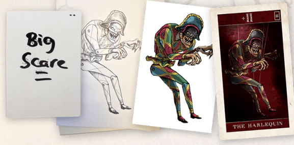 Pleasant Dreams prototype to art